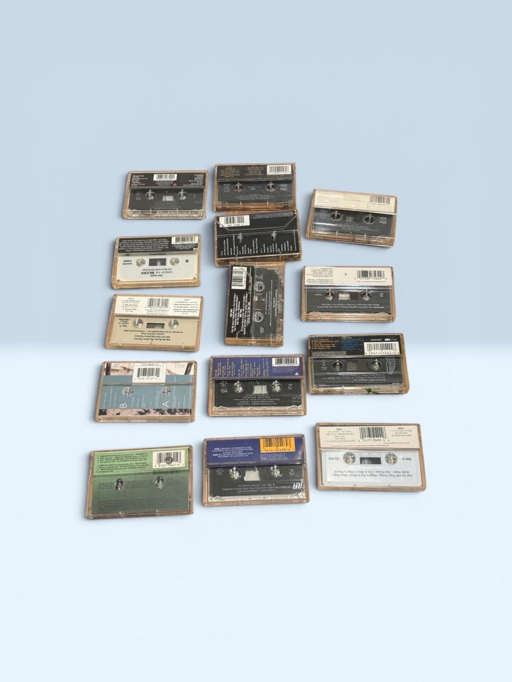 Vintage Blues Mix of 14 Audio Cassette Tapes